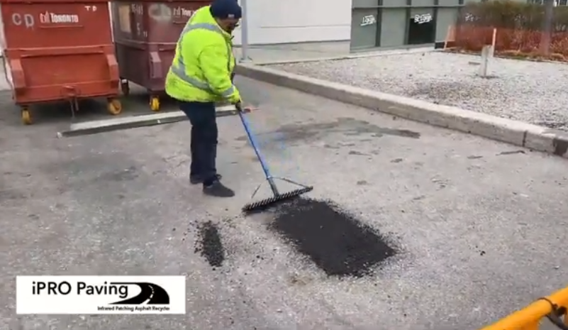 Infrared Asphalt Damage Repair